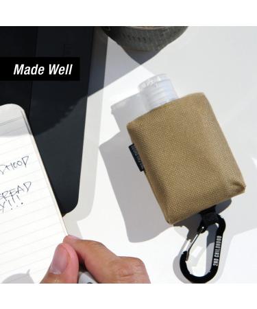 Travel Size Hand Sanitizer Holder - Portable Mini Waist Bag with Clip 2 oz Reusable Bottle - Ideal for Travel & Outdoor Use - Buy Online on GoSupps.com