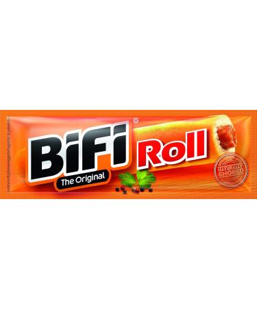 Bifi Roll Hot - 24 Pack | Hearty Savory Salami Snack in Dough Coat - International Shipping Available - Buy Online on GoSupps.com