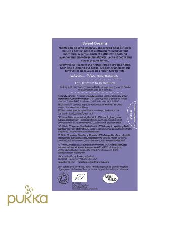 Organic Pukka Night Time Herbal Sleep Tea - Chamomile, Lavender & Valerian | 20 Bags - Buy Online on GoSupps.com