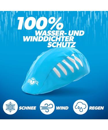 BTR Bicycle Helmet Rain Cover | Waterproof Helmet Covers (Yellow & Blue) | Set of 2 for Ultimate Protection - Buy Online on GoSupps.com