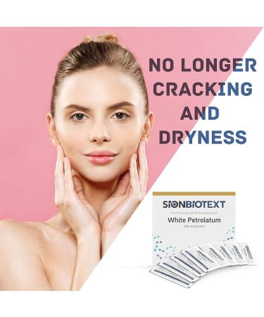 Sion Biotext White Petrolatum Jelly - 144-Count Large Value Pack for Skin Therapy and Protection - Chapped Lip Balm, Diaper Rash, Cracked Heels & Feet - 0.5g Individual Foil Packs - Buy Online on GoSupps.com