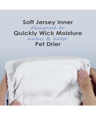 Wegreeco Washable Male Dog Belly Wraps - Small (Pack of 3) - Black/Charcoal/Navy - 11 to 14 inches - Buy Online on GoSupps.com