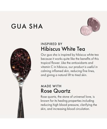 ESW Beauty Hibiscus White Tea Rose Quartz Gua Sha - Revitalize Your Skin Naturally | Shop Internationally - Buy Online on GoSupps.com