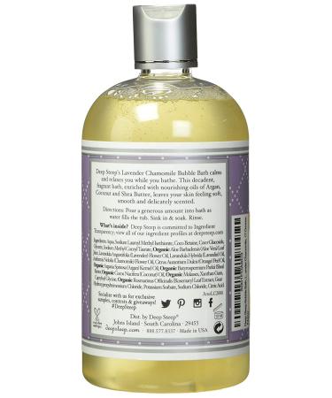 Deep Steep Lavender Chamomile Bubble Bath - 17 fl oz | Relaxing Spa Experience - Buy Online on GoSupps.com