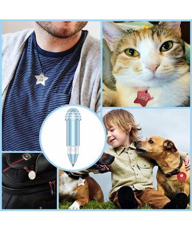 Engraving Tip for Cricut Joy  with 2 Color & 7 Lovely Blank Tags  Shape of Dog Bone  Heart  Circle  Star  Fish  Oval  Rectangle Navy Blue - Buy Online on GoSupps.com
