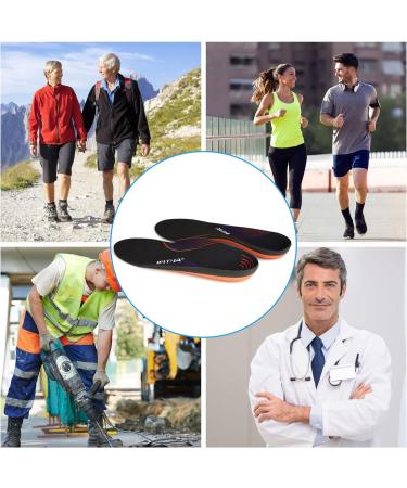 iFitna Classic Orthotic Shoe Insoles with Arch Support | Deep Black | Men 9-9.5/Women 11-11.5 | Relieve Metatarsal, Arch, and Heel Pain - Buy Online on GoSupps.com