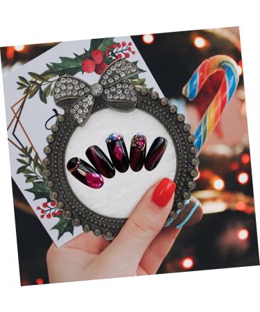 VALICLUD Plaque de Pigment Manucure avec D corations Brillantes Cadre Vintage Noeud Palette de M lange pour Nail Art tudiants et Artistes - Buy Online on GoSupps.com