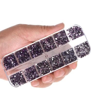 LPBeads 3456 Pieces 6 Sizes Tanzanite Flat Back Round Crystal Rhinestones for Crafts Nails Art Face Makeup Clothes DIY with Pick Up Tweezers and Picking Pen - Buy Online on GoSupps.com