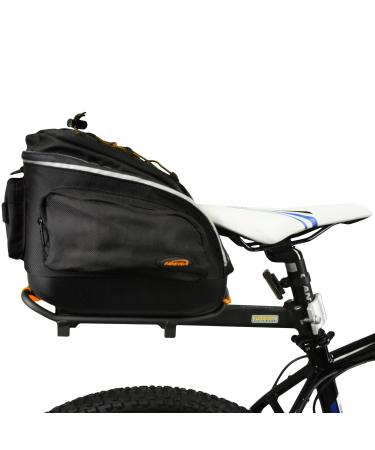 Ibera Bicycle Seatpost-Mounted Commuter Carrier Rack or Rack and Trunk Bag Combo, Regular Size Rack Only, Regular Size Combo, Compact Size Combo Combo-compact