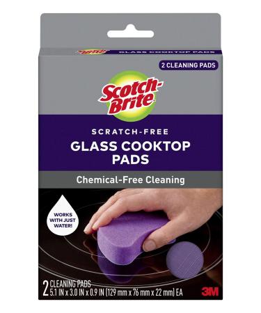 Scotch-Brite Cooktop, Glass Stovetops, Tackle Burnt-On Messes, 4 Pads, 4 Count (Pack of 1), Multi-Color, 4 Cleaning Cooktop Pads - Buy Online on GoSupps.com