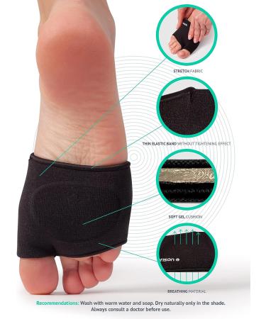 Metatarsal Pads for Women and Men - Foot Care for Bunion, Neuroma, Callus - Metatarsalgia Pain Relief - Gel Toe Sleeves Included - Buy Online on GoSupps.com