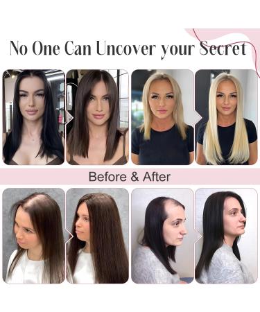 S-Noilite 18 Inch Hair Topper for Thinning Hair - Big Base Women's Hair Loss Extensions - Clip in Fringe Pieces 8B - Buy Online on GoSupps.com