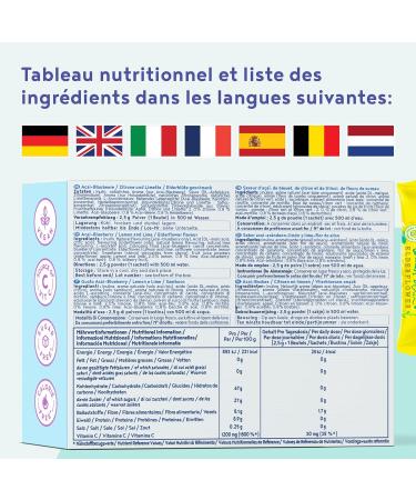 Water Booster drink mix - powder for drink to taste and vitamin C - naturally delicious low in calories - 12x2.5 g powder to dissolve in water - Buy Online on GoSupps.com