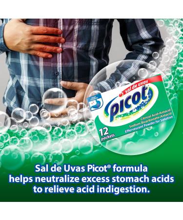 Sal de Uvas Picot Effervescent Antacid Powder - 0.17 Oz, 12 Packets - Buy Online on GoSupps.com