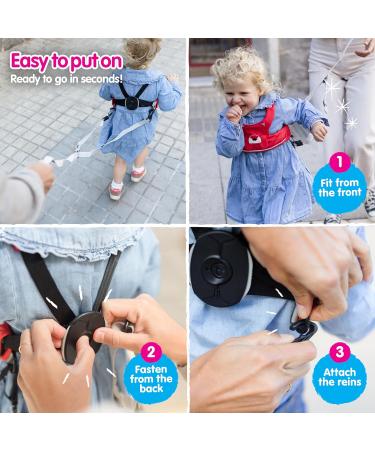 Trunki ToddlePak - Felix Fox Red Baby Walking Reins & Toddler Safety Harness - Buy Online on GoSupps.com
