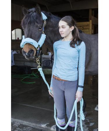 Intrepid International Heavy Duty 10ft Cotton Lead Rope with Brass Snap - Hunter Green - Buy Online on GoSupps.com