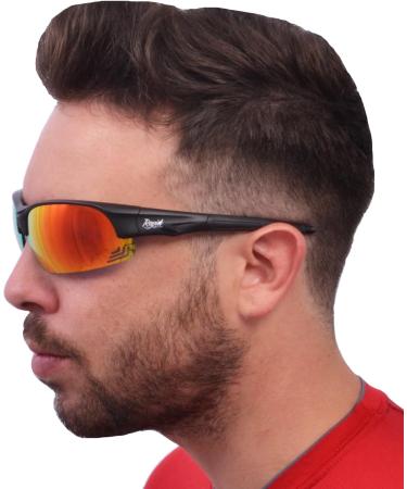 Rapid Eyewear Edge Schwarz Sport Sunglasses | Polarized Exchange Glasses for Men & Women | UV Protection 400 | Adjustable Sport Glasses - Buy Online on GoSupps.com