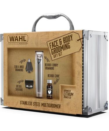 Wahl Stainless Steel Face and Body Grooming Gift Set Beard Trimmers Men Beard Trimming Kit Men's Stubble Trimmers Body Trimmers Ear and Nose Trimming Male Grooming Set Stainless Steel Face and Body Grooming Gift Set Single - Buy Online on GoSupps.com