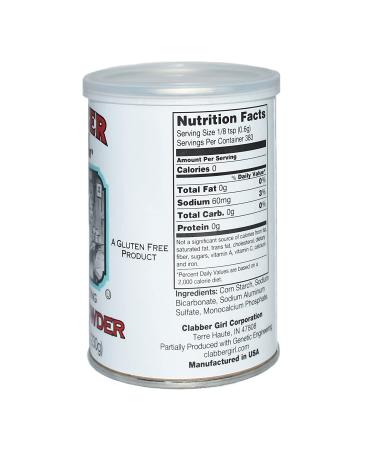 Clabber Girl Baking Powder 8.1 oz - Premium Quality for Perfect Baked Goods - Buy Online on GoSupps.com
