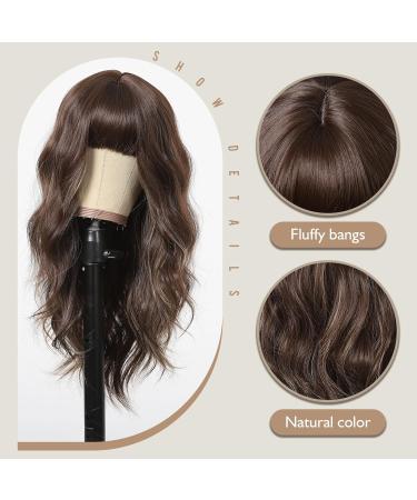 Testar Brown Wigs with Blonde Highlights | Long Wavy & Curly Synthetic Wigs for Women & Girls | Perfect for Everyday & Parties - Buy Online on GoSupps.com