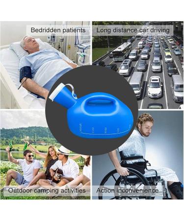 Male Urinal Portable Male Urine Bottles Non Spill Large Male Urinal -2000ML- Portable Mens Potty Pee Bottle Collector Travel Toilet xinyong - Buy Online on GoSupps.com