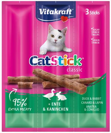 Vitakraft Cat Stick Mini Duck/Rabbit P/3 - Buy Online on GoSupps.com