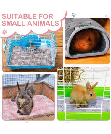 NAMALU 4 Waterproof Guinea Pig Fleece Ceiling & Small Dog Blanket - Sweet Star Pattern 30 x 30 cm | Reusable Cage Inserts & Cuddly Sleep Pads - Buy Online on GoSupps.com