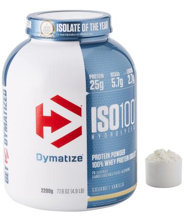 Dymatize ISO 100 Gourmet Vanilla 2.2kg - Whey Protein Hydrolysate + Isolate Powder