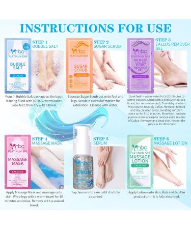 nbc BeautiLab Pedicure Foot Soak Set - Upgraded 6 in 1 Foot Spa Foot Bath Spa Pedicure Kit Foot Soak for Tired & Dry Cracked Feet Athletes Feet and Calluses (Pacific Waves) Lavender - Buy Online on GoSupps.com