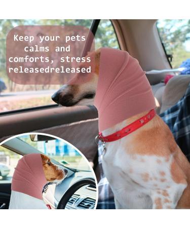 Amaxiu Dogs Ear Warmer & Snood Neckerchief - Comfortable Headgear for Dogs (M Pink) - International Shipping Available - Buy Online on GoSupps.com