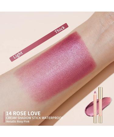 Buy Oulac Waterproof Eyeshadow Pen - Highly Pigmented Long-Lasting Vegan & Cruelty-Free in Rosarot 3.8g - Perfect for Wrinkle-Free Eyes - Buy Online on GoSupps.com