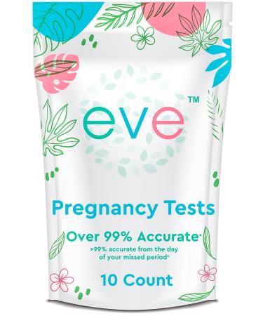 eve Pregnancy Test Strips, Fast & 99%+ Accuracy Result, 10 Count 10 Count (Pack of 1)