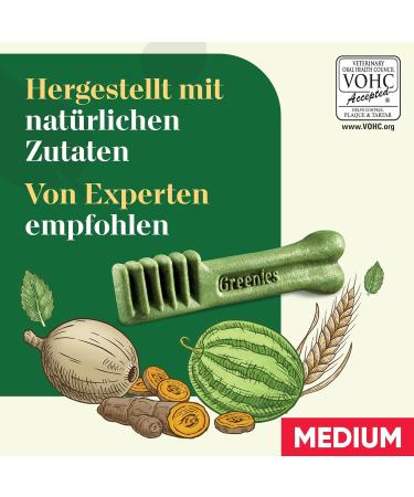 Buy Greenies Dental Treats for Medium Dogs (340g) - Daily Tooth Cleaning Snacks for Healthy Teeth & Gums - Buy Online on GoSupps.com