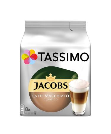 Buy Jacobs Latte Macchiato Classico Tassimo Capsules - Pack of 40 (5 Packs of 8 Drinks) | International Shipping Available - Buy Online on GoSupps.com