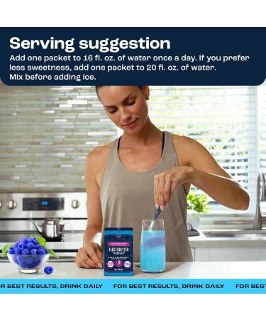 KEY NUTRIENTS Electrolytes Powder Packets - Delicious Blue Raspberry 40 Pack Hydration Packets - Travel Hydration Powder - No Sugar No Calories Gluten Free - Made in USA - Buy Online on GoSupps.com