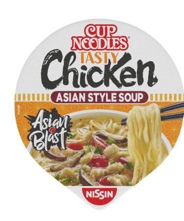 Nissin Cup Noodles Tasty Chicken - 8 Pack Instant Soup | Quick Japanese Pasta with Chicken & Vegetables - Asian Food - Buy Online on GoSupps.com