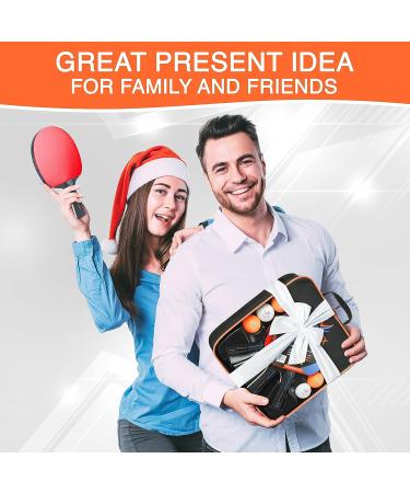 High Performance Ping Pong Paddles Set - 4 Rackets, 8 Balls, and Carrying Case for Indoor/Outdoor Tournaments - Buy Online on GoSupps.com