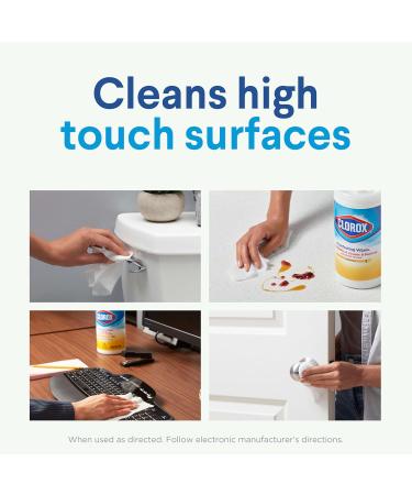 Clorox Disinfecting Wipes Value Bleach Free Cleaning Wipes 75 Count - Pack Of 2 - Buy Online on GoSupps.com