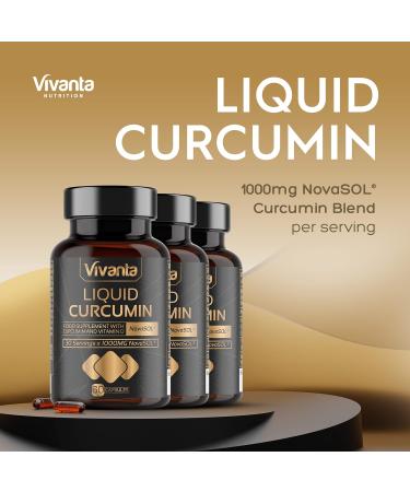 NovaSOL Liquid Curcumin Capsules - 1000mg per Serving - 90 Daily Servings - 180 Capsules - Enhanced Bioavailability - Turmeric Extract - Buy Online on GoSupps.com
