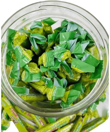Simway Sweets Jar 530g - Jungle Jollies Green Apple Chews - American Sweets - Approximately 48 Pieces - Buy Online on GoSupps.com
