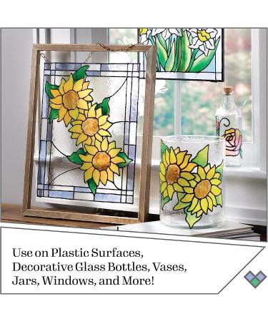 Gallery Glass Floral Stained Glass DIY Pattern Set - 3 Piece Craft Kit | 19736 - Buy Online on GoSupps.com