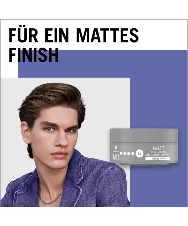 Schwarzkopf TAFT Matte Styling Wax (75 ml) for a matte finish with long-lasting hold gentle on hair and scalp vegan styling wax - Buy Online on GoSupps.com