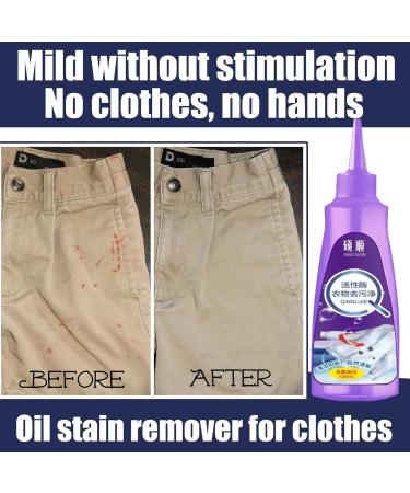 Laundry Stain Quik Sure Active Enzymes for Clothes Cleaning Active Enzyme Laundry Stain Remover - White Shirt Guardian Oil Stain Remover for Clothes - Buy Online on GoSupps.com