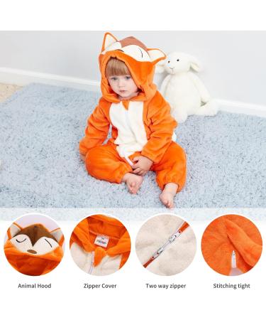 COOKY.D Unisex Winter Hooded Romper Jumpsuit 30-36 Months - Fox Design - Buy Online on GoSupps.com