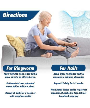 Extra Strength Natural Anti-Fungal Nail Treatment Drops - Homeopathic Herbal Fungus Killer for Toenails & Skin - Effective Athlete's Foot, Jock Itch, Ringworm Relief - Quick & Safe Antifungal Remedy - Buy Online on GoSupps.com