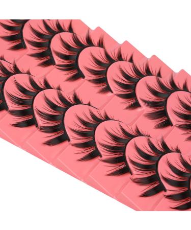 ALPHONSE Manga Spiky Anime False Eyelashes - 8 Pairs Pack for Little Devil Cosplay - Buy Online on GoSupps.com