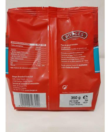  Borges Borges - Borges Selection Water Sunflower Pipes - High in Phosphorus Magnesium Iron and Calcium - Dried Fruit Gluten Free Palm Oil Free Vegan - 350g - Buy Online on GoSupps.com