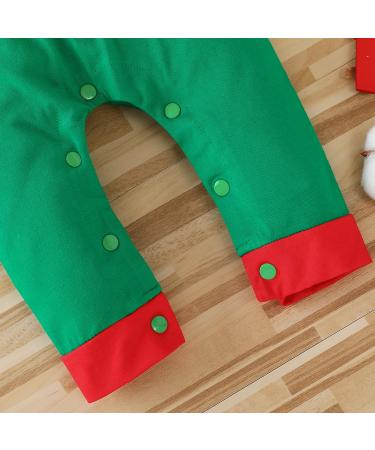 Likpoja Baby First Christmas Elf Outfit - Santa Costume with Elf Hat for Toddler Boys & Girls 6-9 Months - Buy Online on GoSupps.com