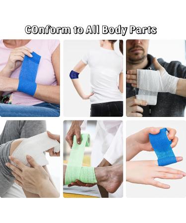 6 Rolls Foam Underwrap Bandage Sports Pre-wrap Athletic Tape Elastic Sports Non-Woven Fabric Wrap Tapes for Athletes Sports Trainers First Aid Injury Packages 2.75 x 30 Yards(6 Colors) - Buy Online on GoSupps.com