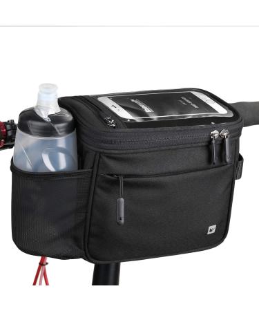 Rhinowalk Bike Basket,Lunch Box Insulated Bike Handlebar Bag Bike Front Bag Camera Bag Handbag Phone Bag with Touch Screen Shoulder Strap Professional Cycling Accessories Black - Buy Online on GoSupps.com